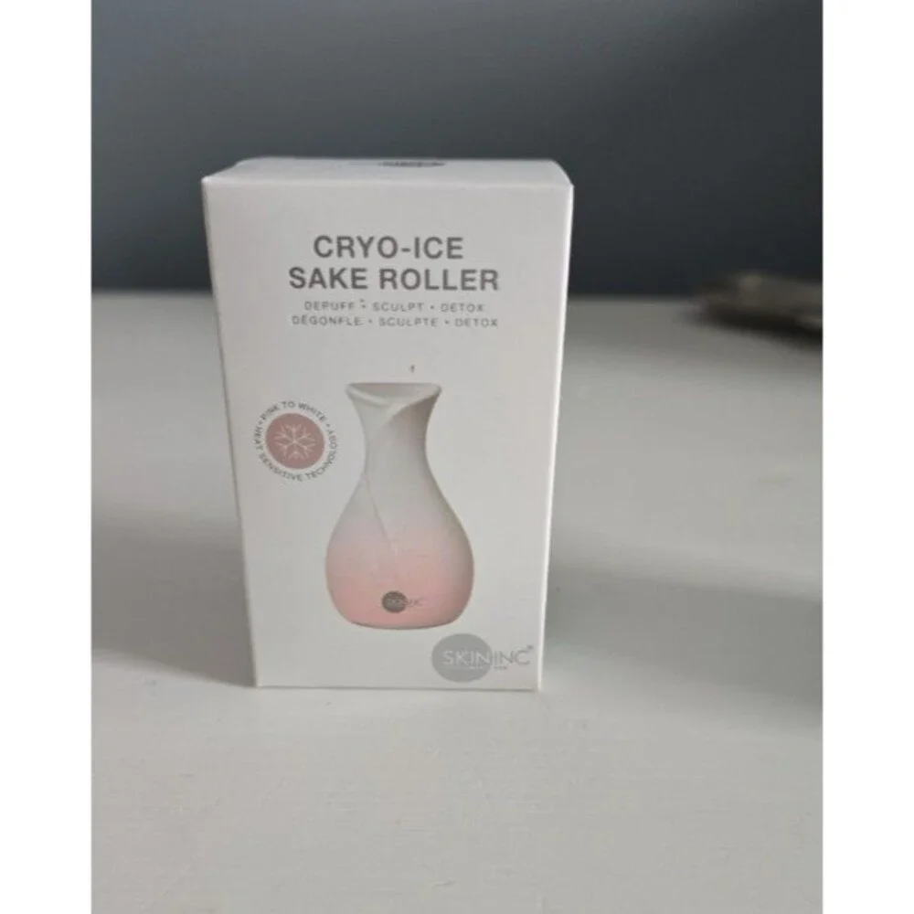 Skin Inc Cryo-Ice Sake Roller - Depuff, Sculpt, Detox Facial Tool New in Box